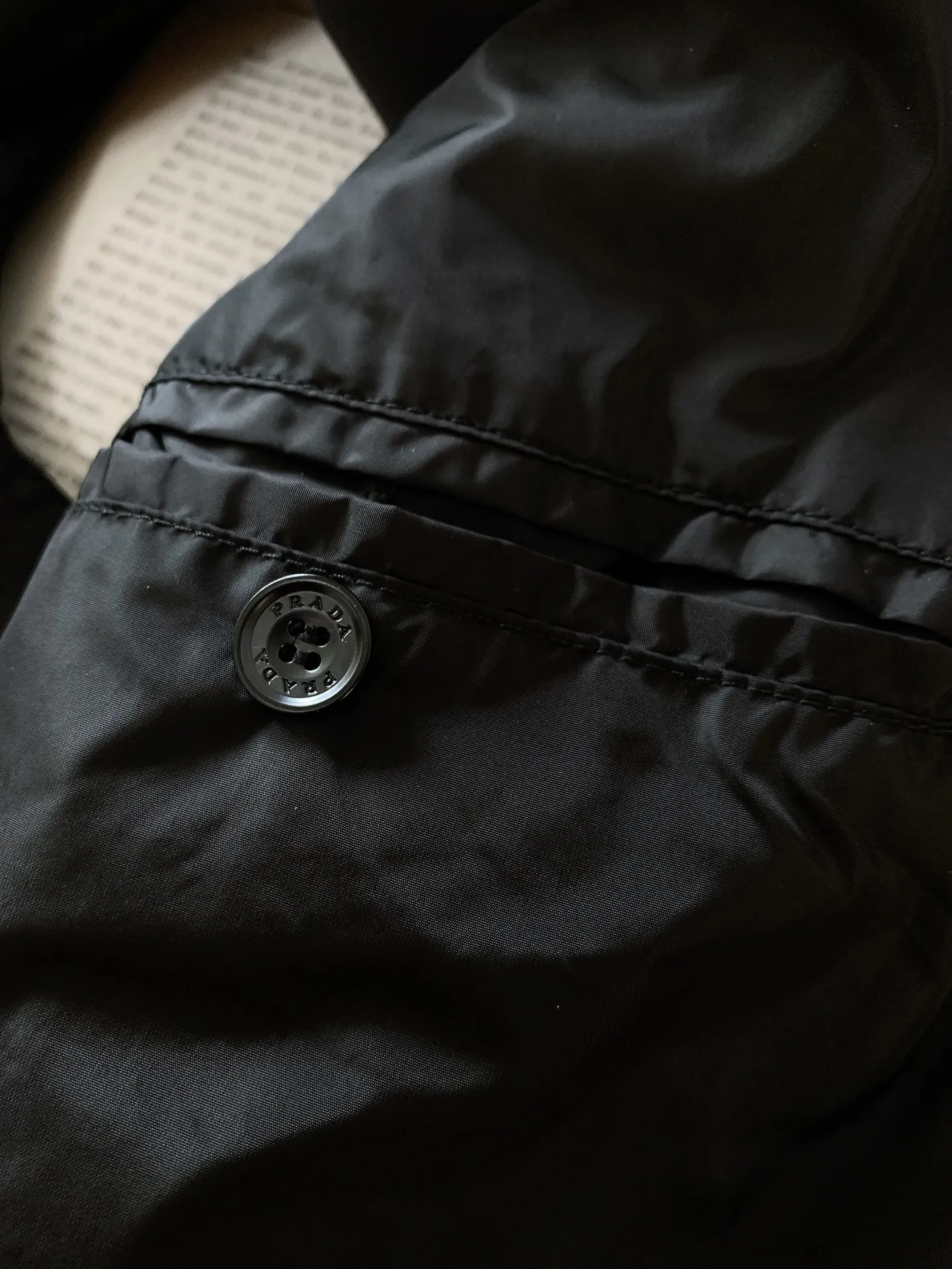 Prada Down Vest Black Stand Collar - Image 10