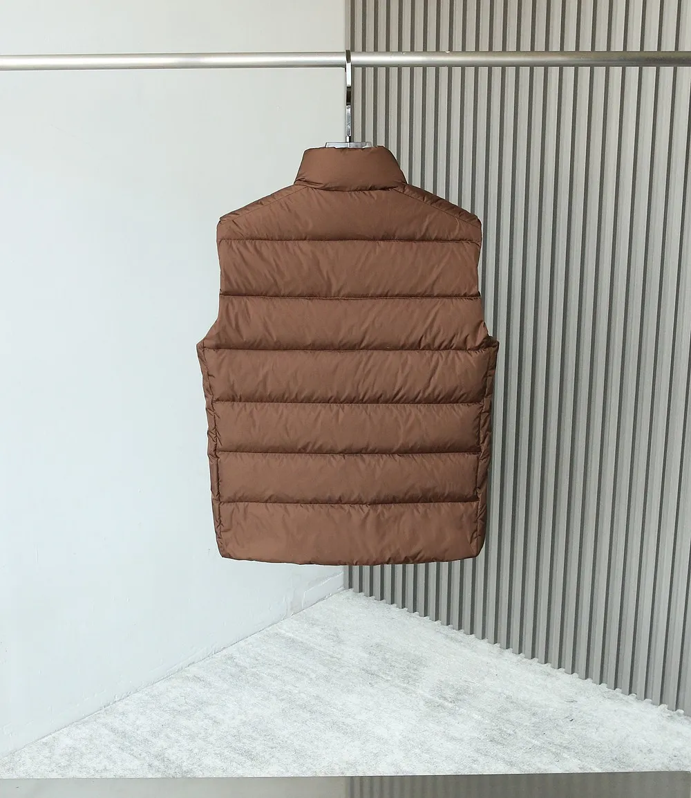 Prada Re-Nylon Down Vest Cocoa Brown - Image 3