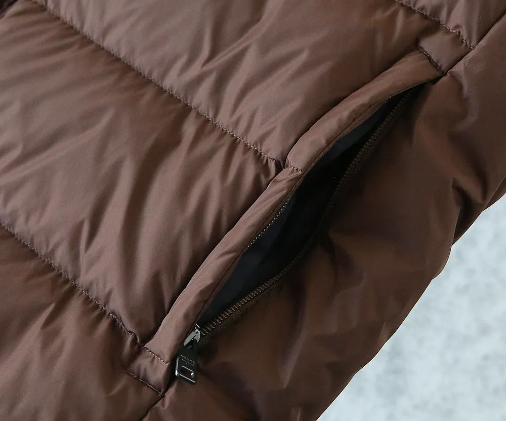 Prada Re-Nylon Down Vest Cocoa Brown - Image 7