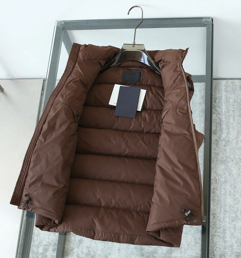Prada Re-Nylon Down Vest Cocoa Brown - Image 8