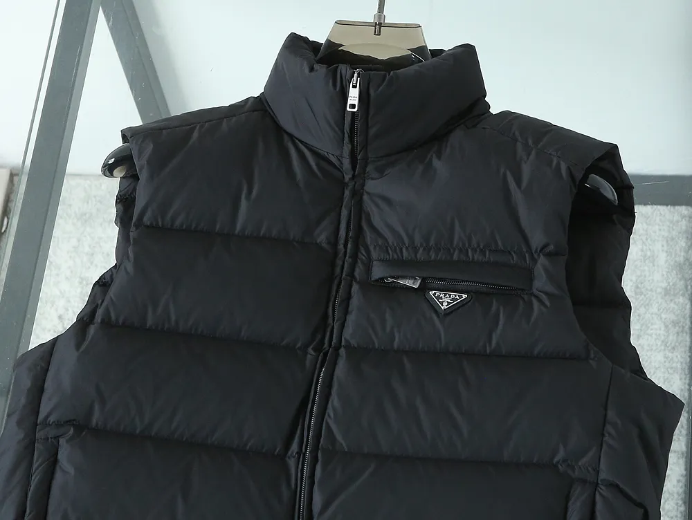 Prada Re-Nylon Down Vest Cocoa Brown - Image 4