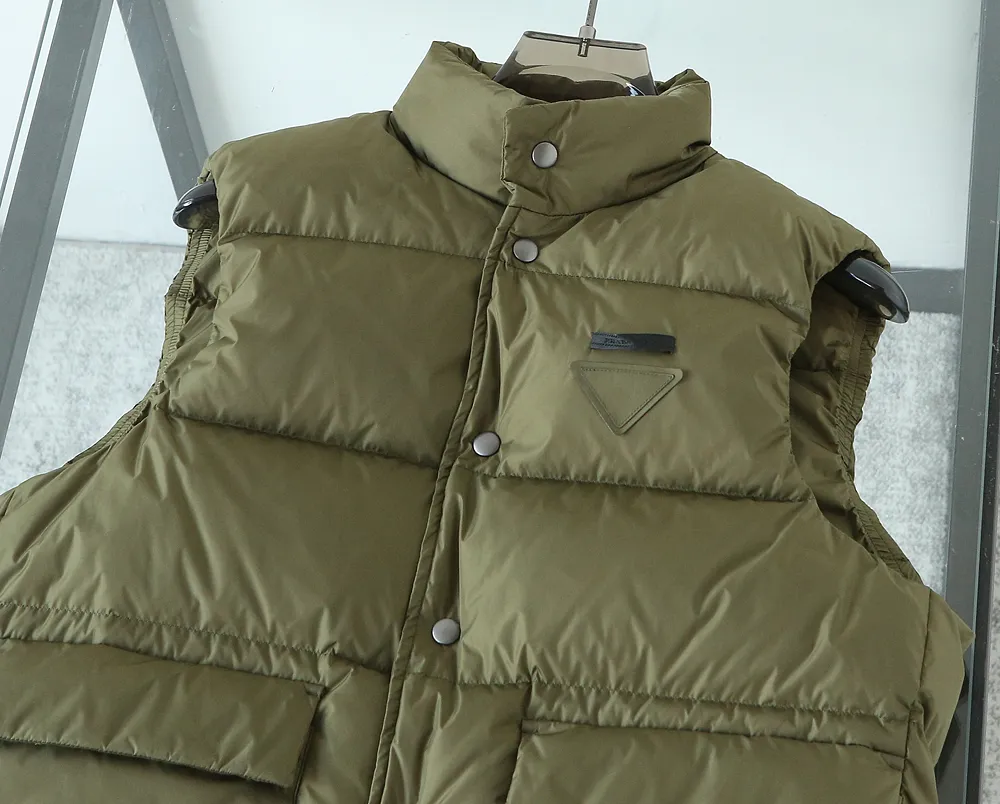 Prada Re-Nylon Down Vest Cocoa Brown Classic - Image 4