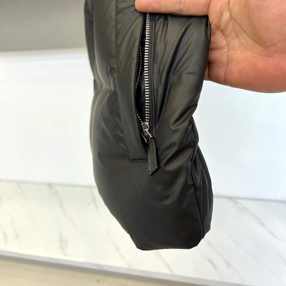 Prada Quilted Down Vest Black Sleeveless - Image 6