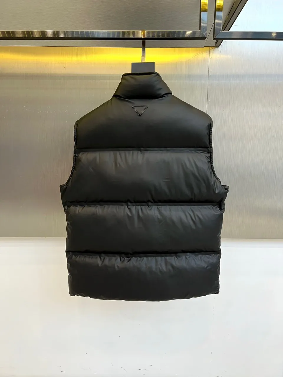 Prada Quilted Down Vest Black Sleeveless - Image 9