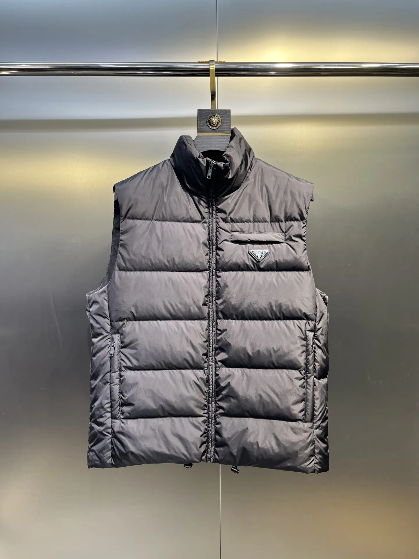Prada Minimalist Down Vest Black