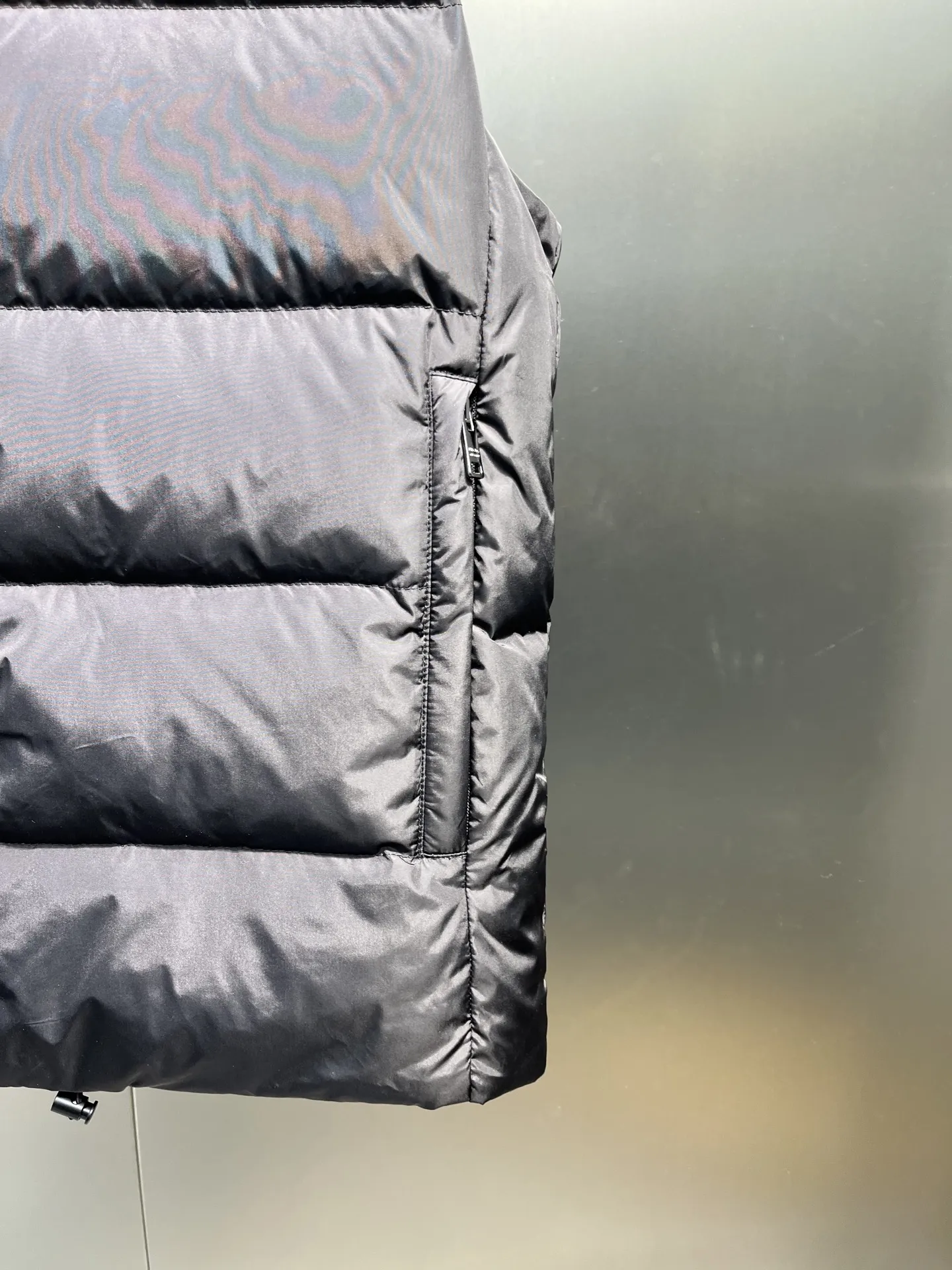 Prada Minimalist Down Vest Black - Image 5