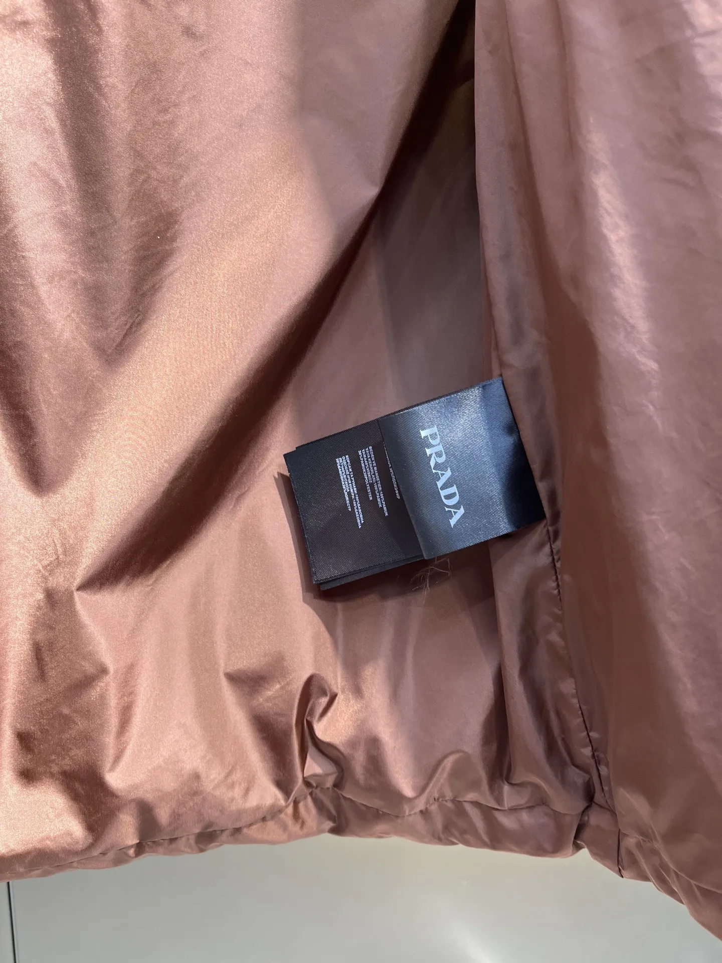 Prada Minimalist Down Vest Brown Classic - Image 9