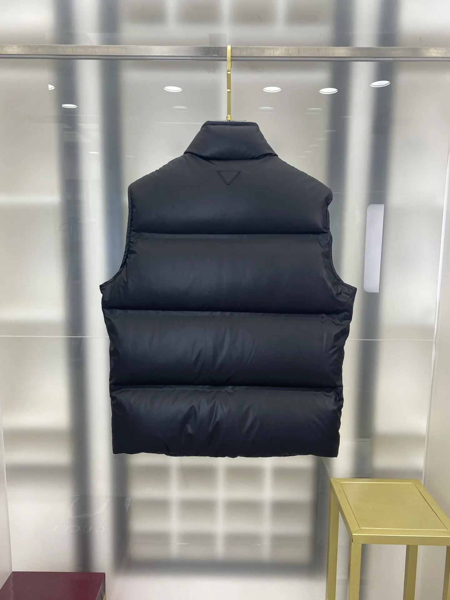 Prada Tech Down Vest Black Quilted - Image 8