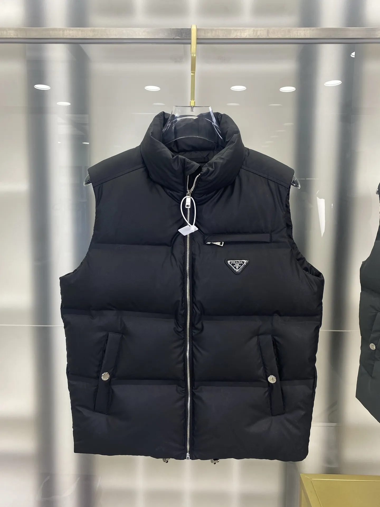 Prada Re-Nylon Down Vest Black Regular