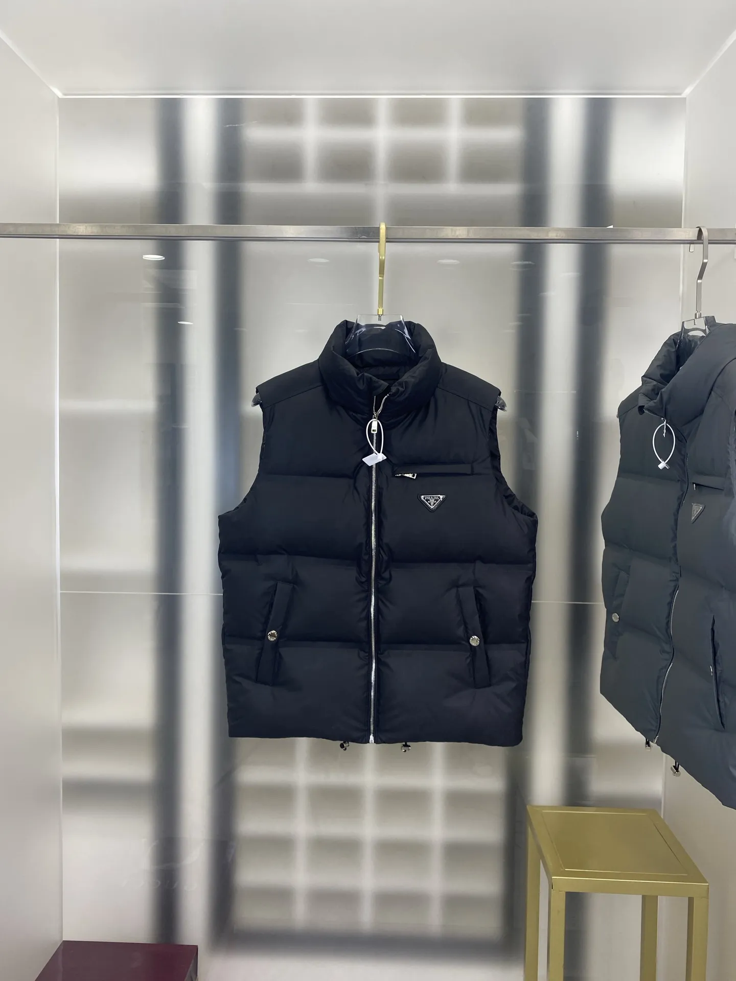 Prada Re-Nylon Down Vest Black Regular - Image 4