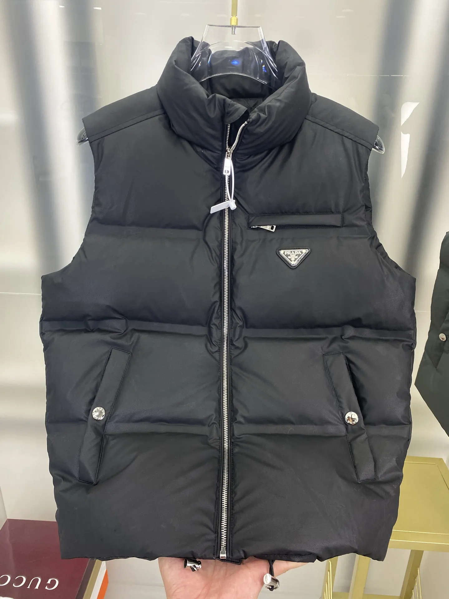 Prada Re-Nylon Down Vest Black Regular - Image 5