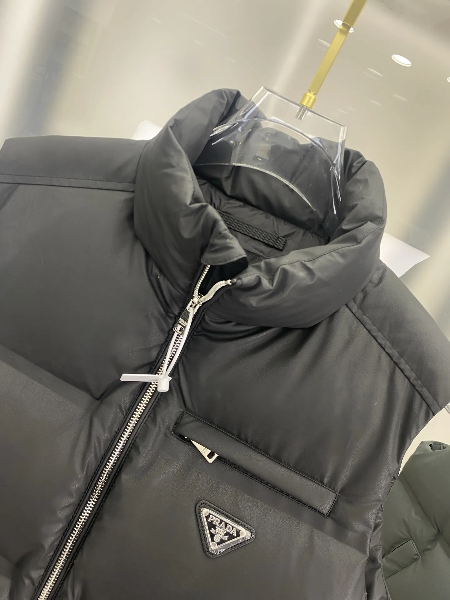 Prada Re-Nylon Down Vest Black Regular - Image 6