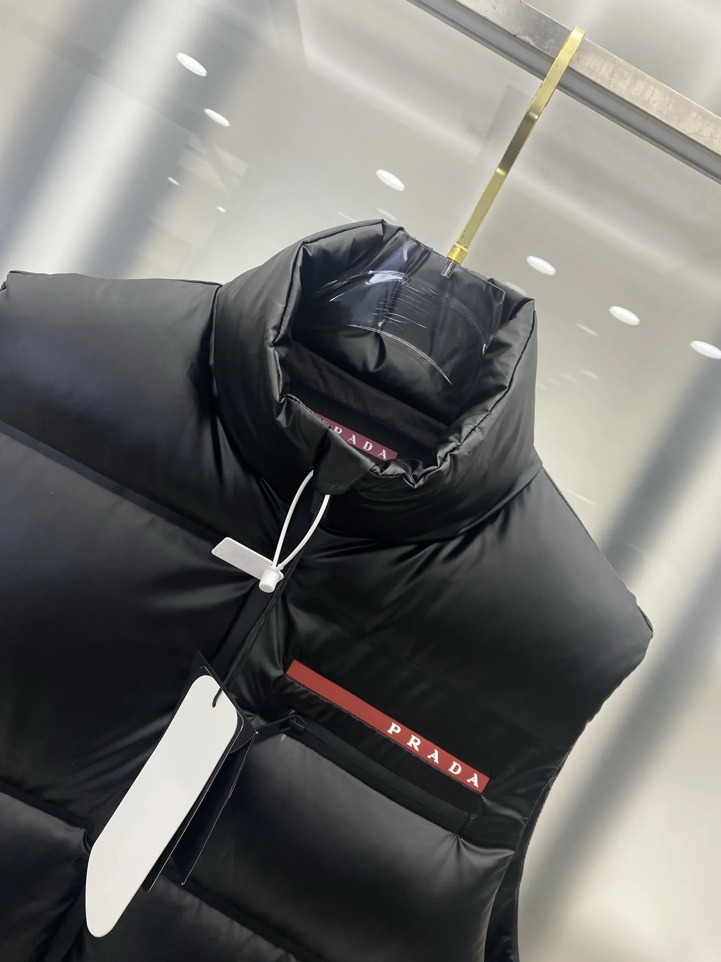 Prada Re-Nylon Down Vest Black Regular - Image 6