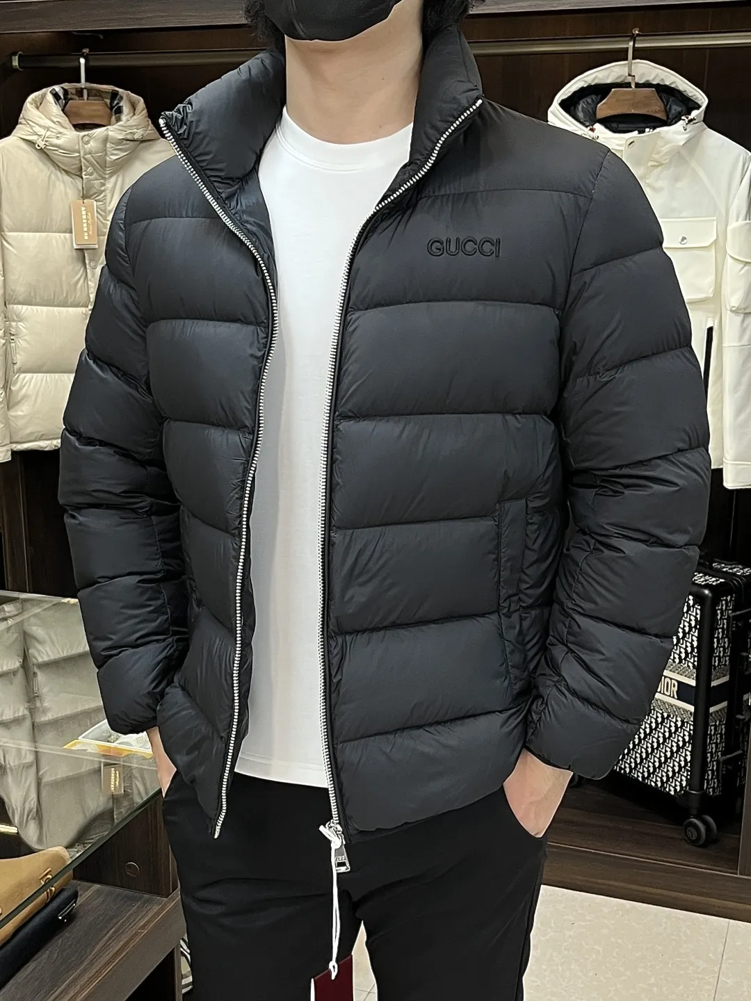 Gucci 2025 Down Jacket Black Stand Collar - Image 6