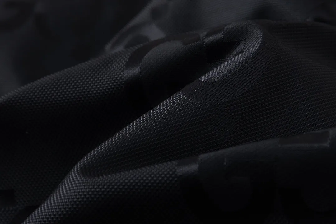 Gucci Monogram Down Jacket Black Snap Button - Image 8