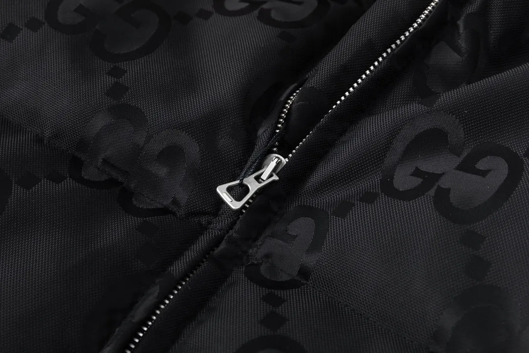 Gucci Monogram Down Jacket Black Hooded - Image 5