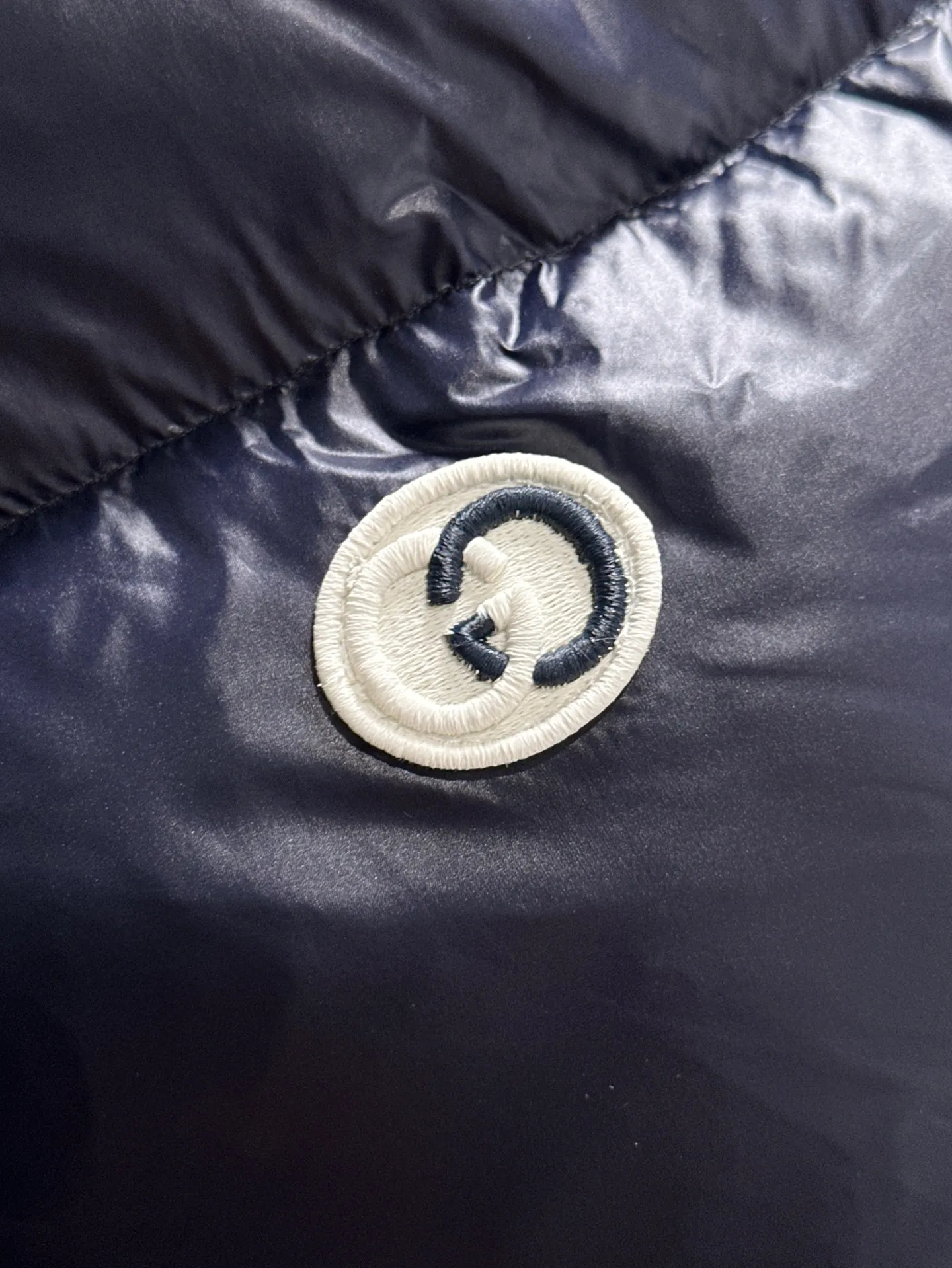 Gucci Longue Saion Down Jacket Navy Blue - Image 7