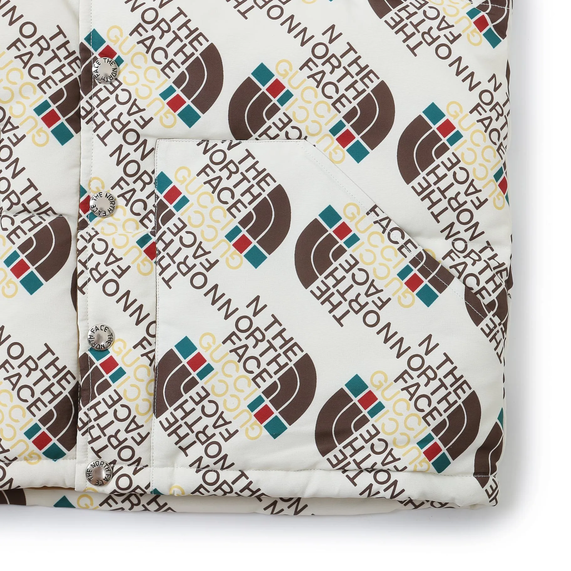 THE NORTH FACE x GUCCI Down Vest White - Image 7