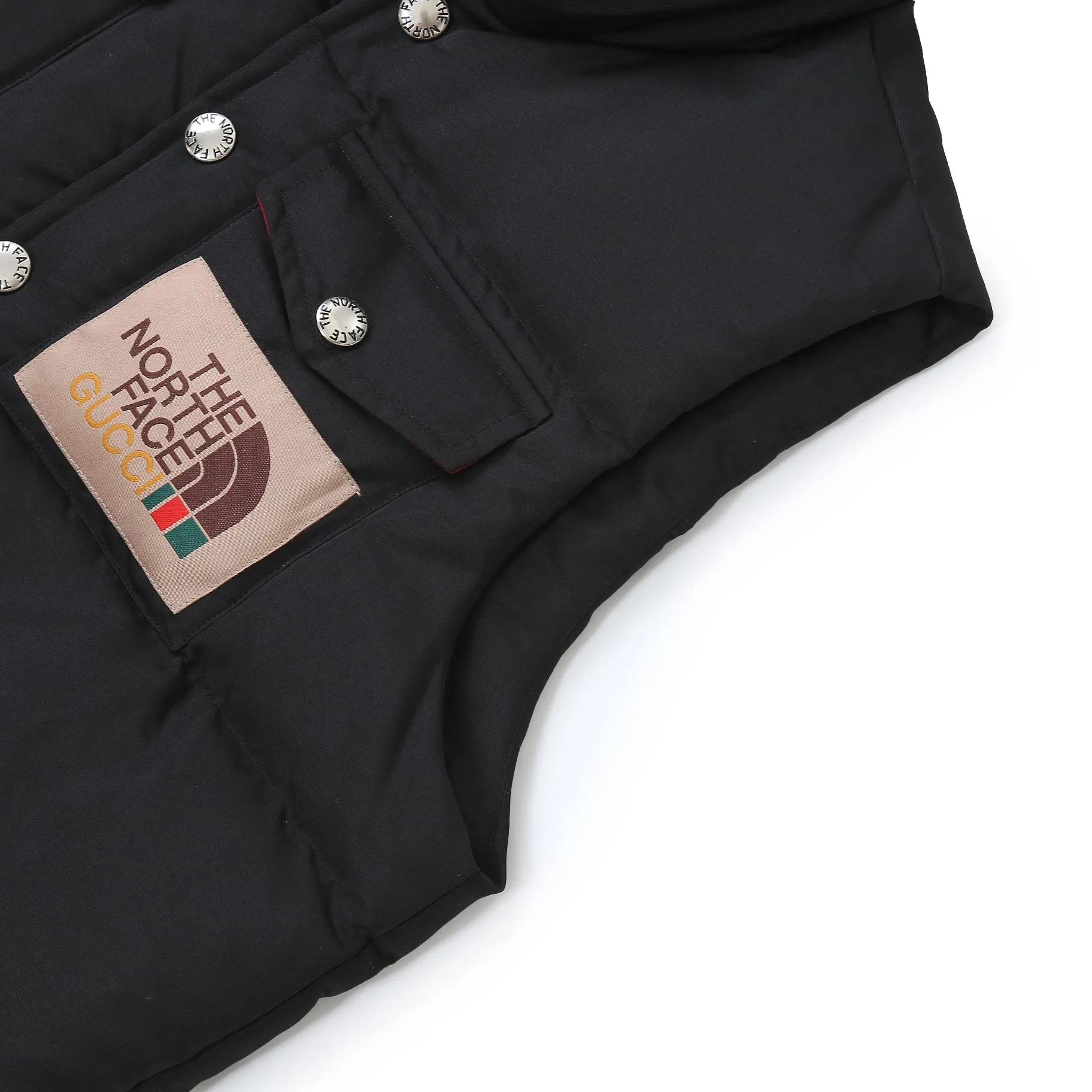 THE NORTH FACE x GUCCI Down Vest Black - Image 5
