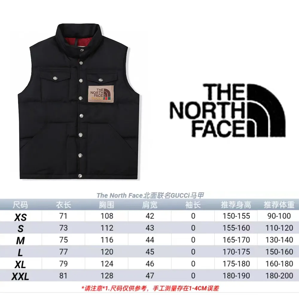 THE NORTH FACE x GUCCI Down Vest Black - Image 10