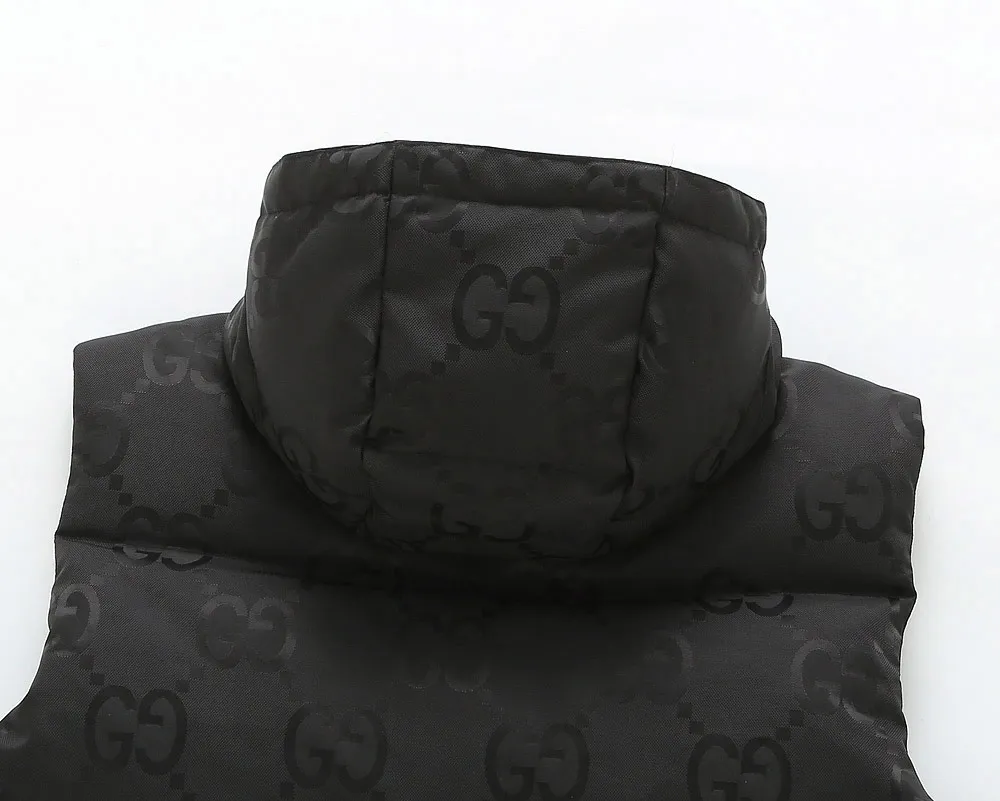 Gucci GG Canvas Hooded Down Vest Black - Image 5