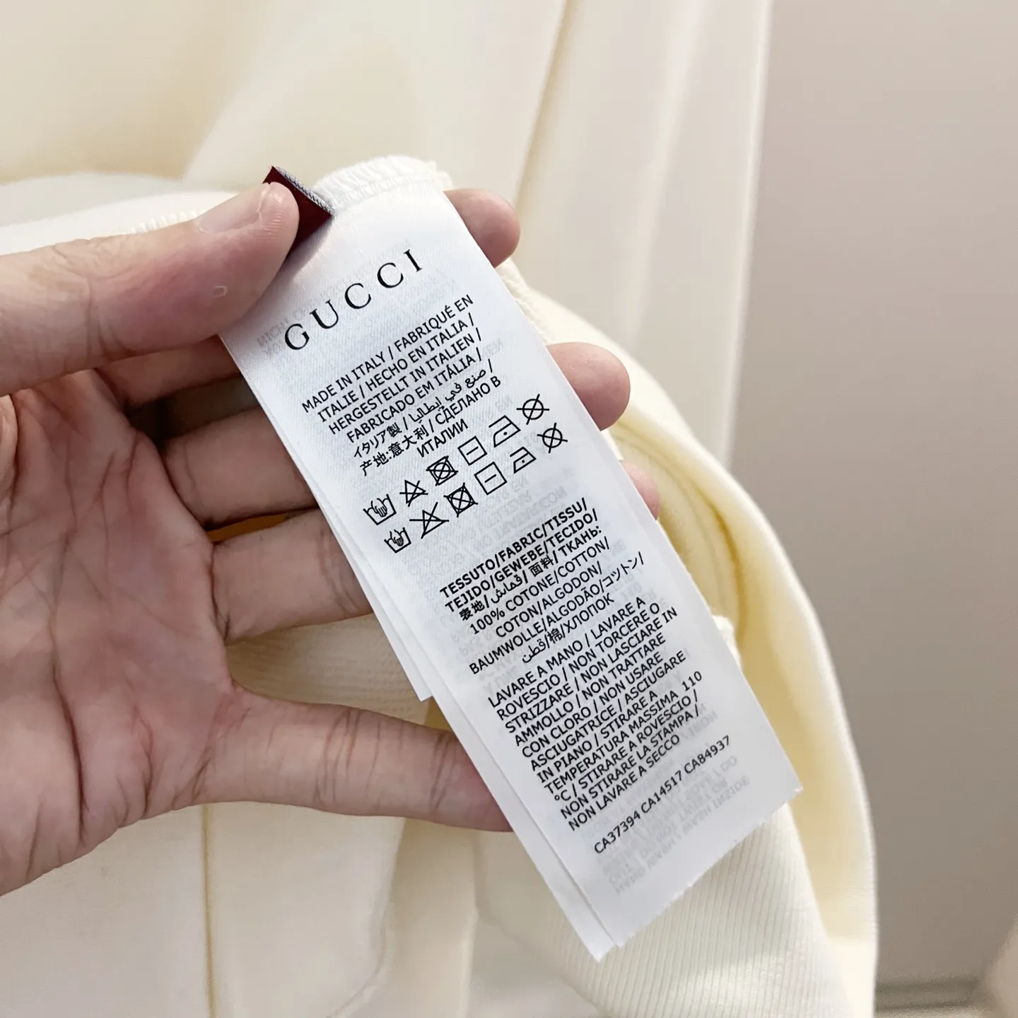 - Gucci 420g Cotton Hoodie, Black, XS-L
- Gucci 420g Cotton Hoodie, Beige, XS-L - Image 9