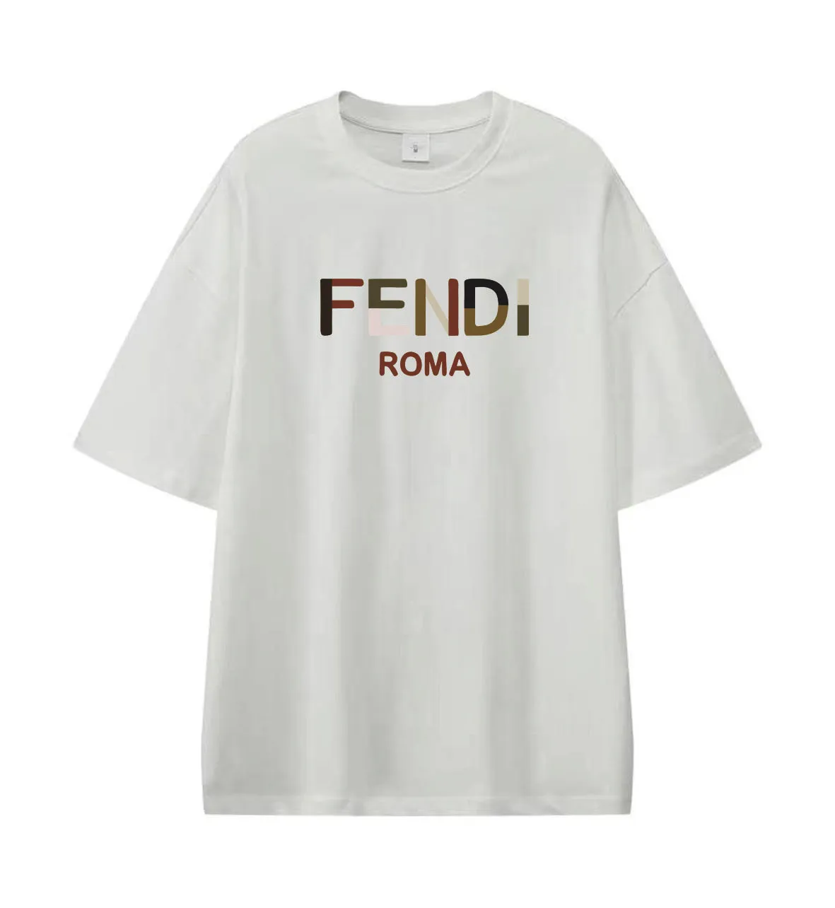 Fendi Roma T-Shirt White Short Sleeve