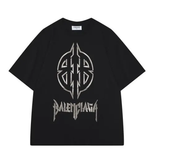 Balenciaga BB T-Shirt Black Logo Print