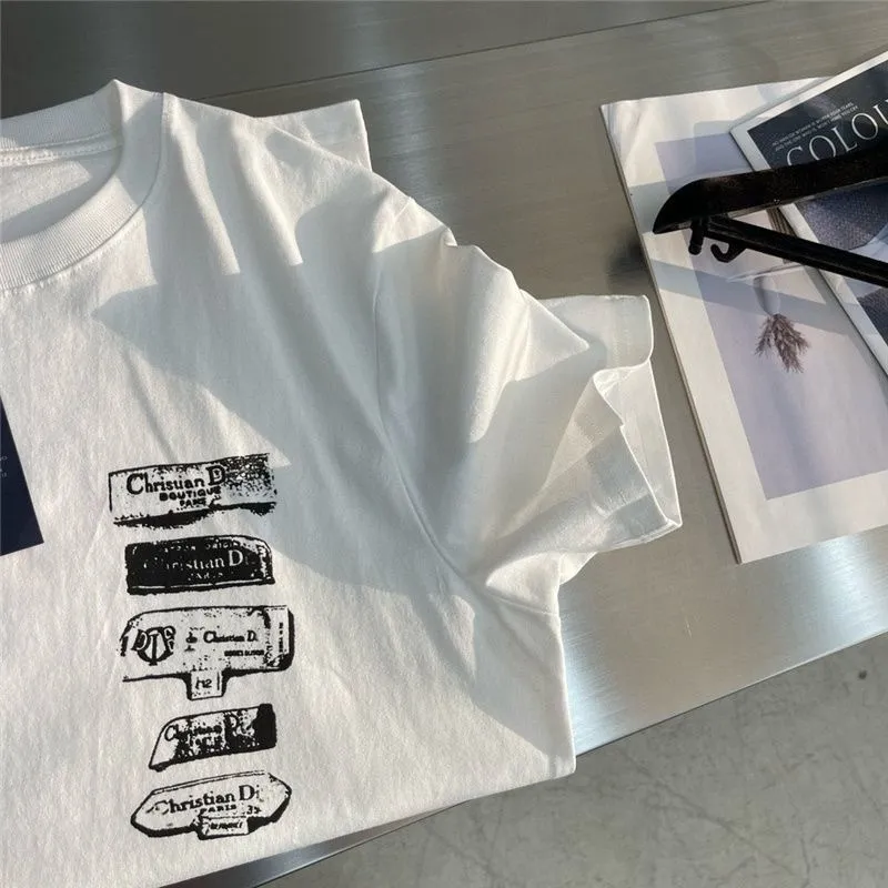 Dior T-Shirt Black Graphic Print Style - Image 7