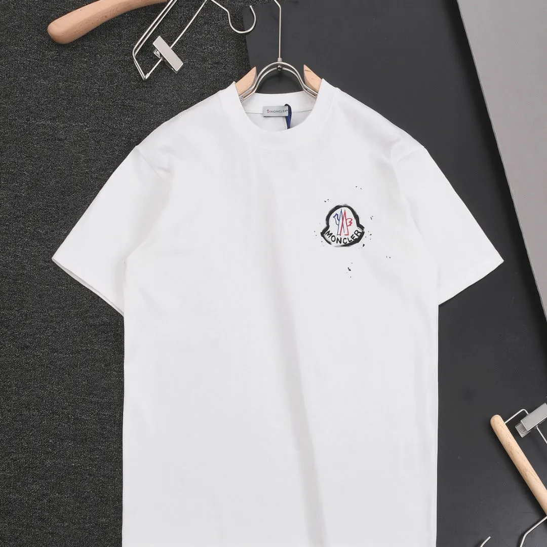 Moncler T-Shirt Black Logo Graphic - Image 4