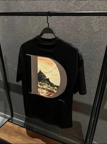 Dior Short Sleeve T-Shirt Black Graphic - Image 4