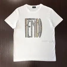 Fendi Logo Short Sleeve T-Shirt White - Image 7