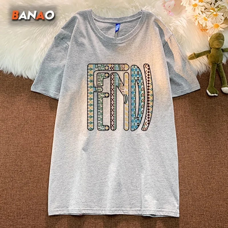 Fendi Logo T-Shirt Grey Short Sleeve