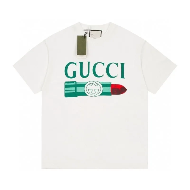 Gucci Lipstick Print T-Shirt White