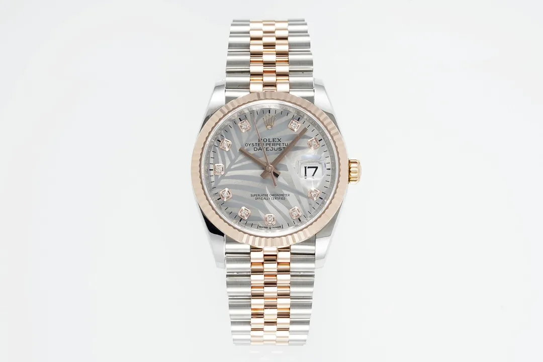 VS Factory Rolex Datejust 36 Oystersteel and Everose Gold Automatic Watch