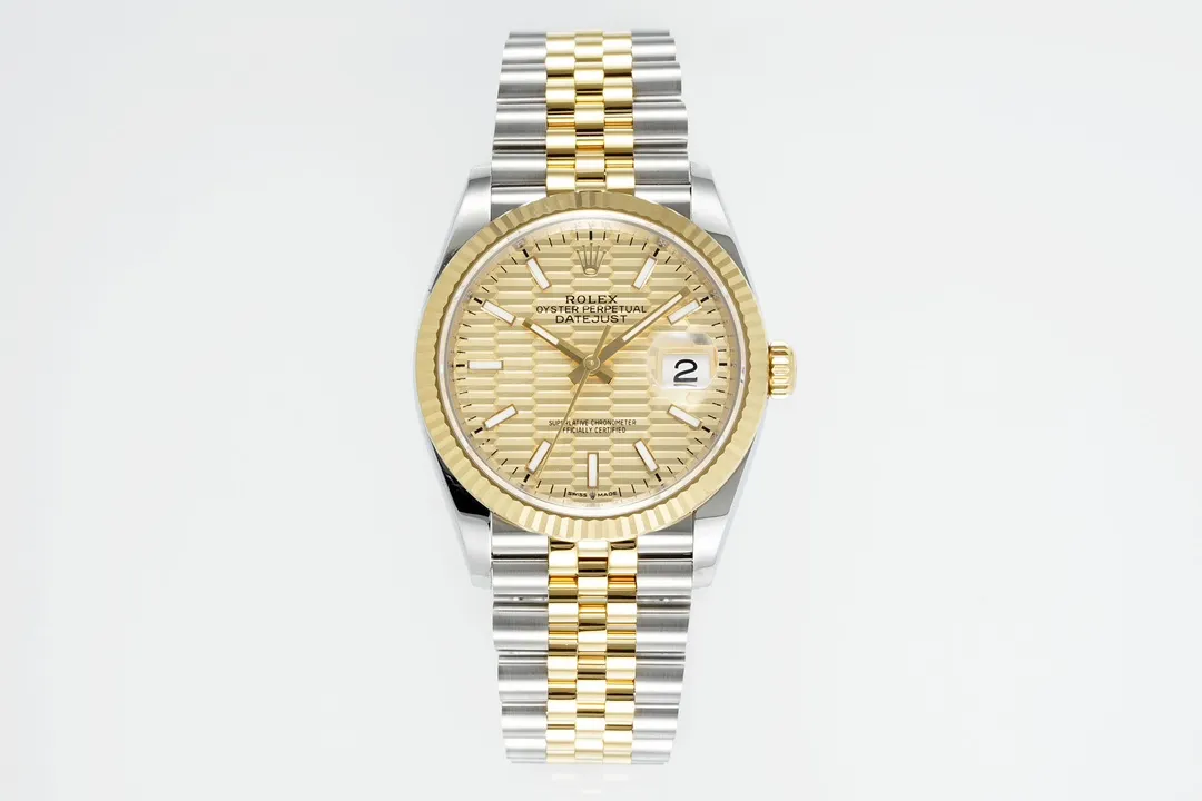 VS Factory Rolex Datejust 36mm Two-Tone Yellow Gold and Stainless Steel Jubilee Bracelet Watch