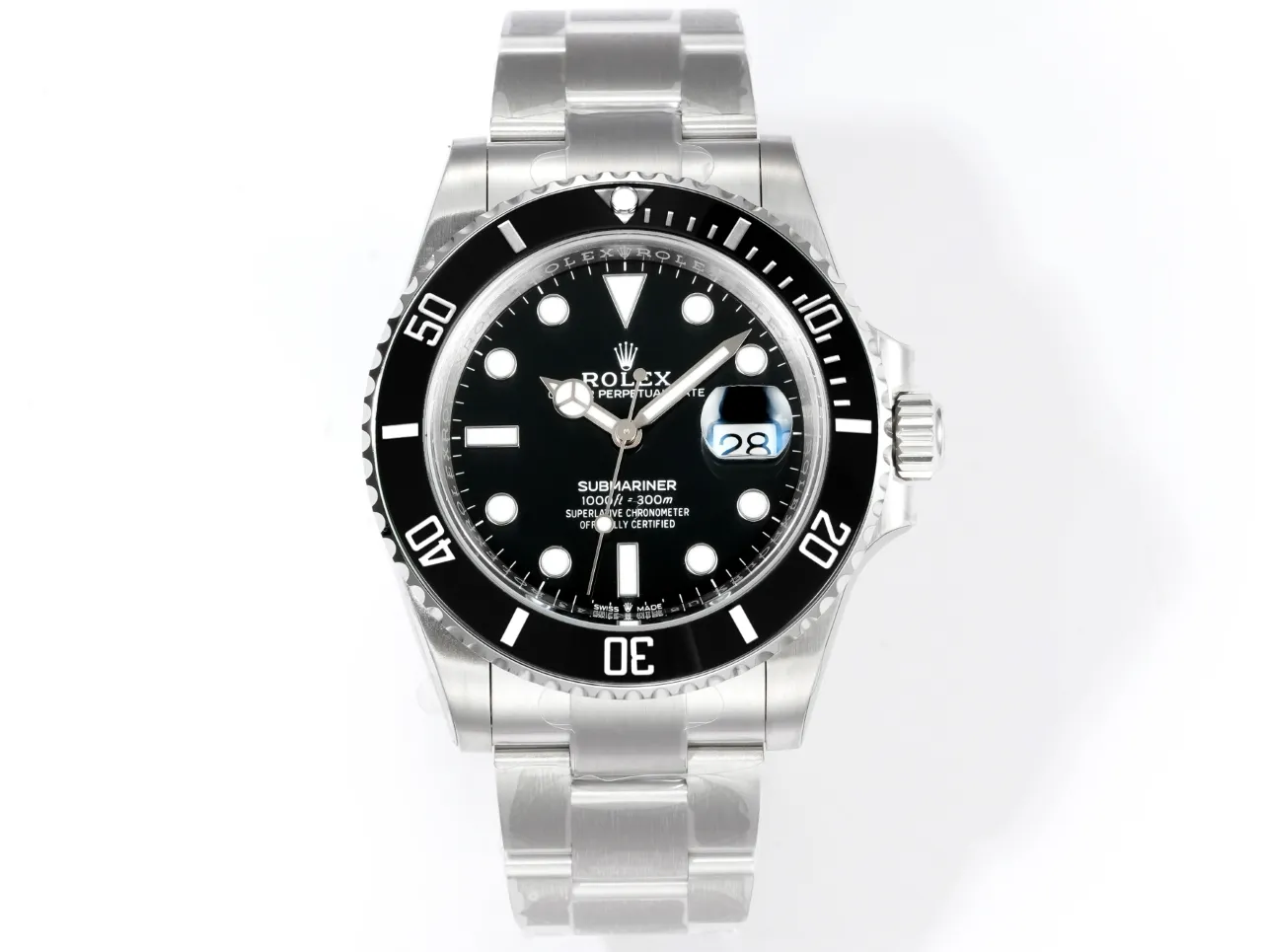 VS Factory Rolex Submariner 41mm Black Dial Stainless Steel Automatic Men's Dive Watch