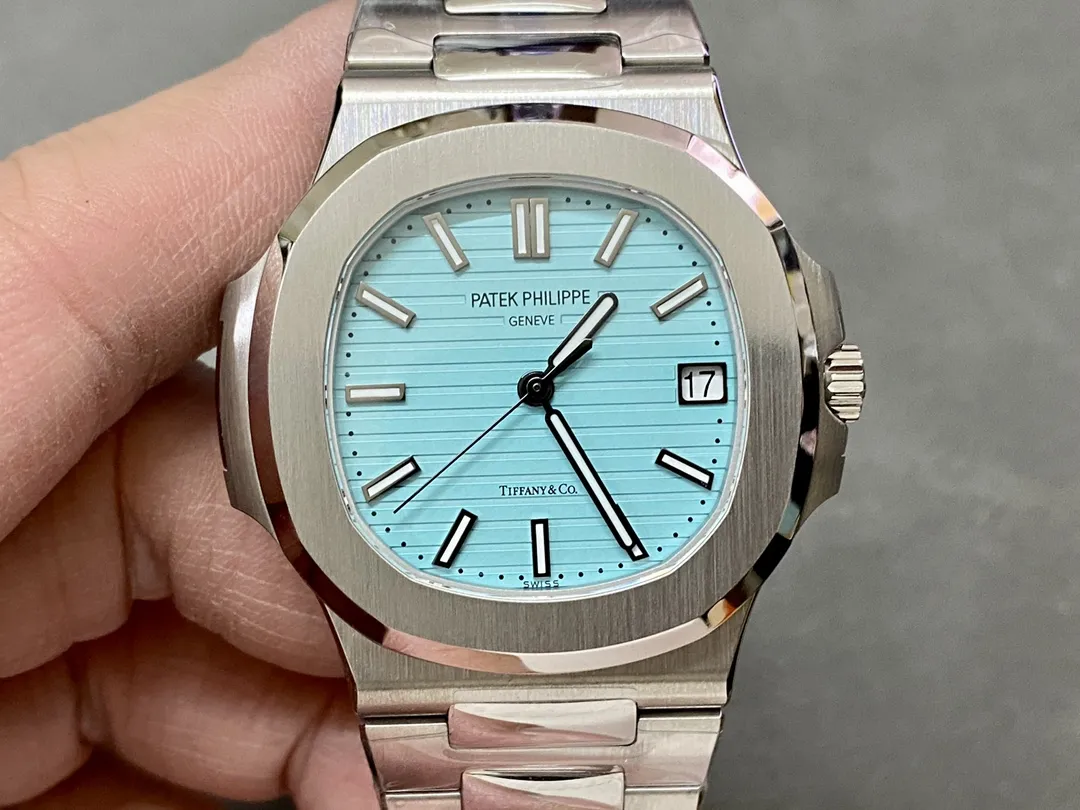 3K Factory Patek Philippe Nautilus 5711 Tiffany &amp; Co. Blue Dial Stainless Automatic Watch