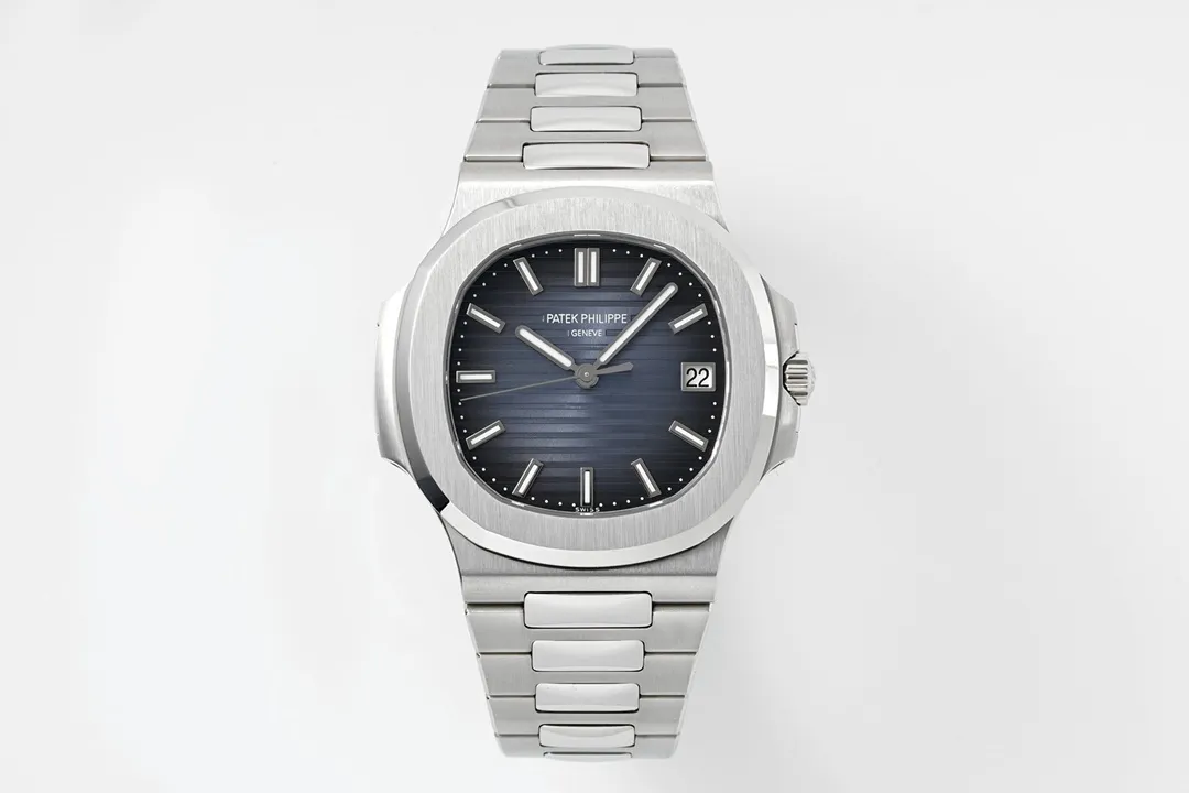 3K Factory Patek Philippe Nautilus Blue Dial Stainless Steel Automatic Men's Luxury Watch