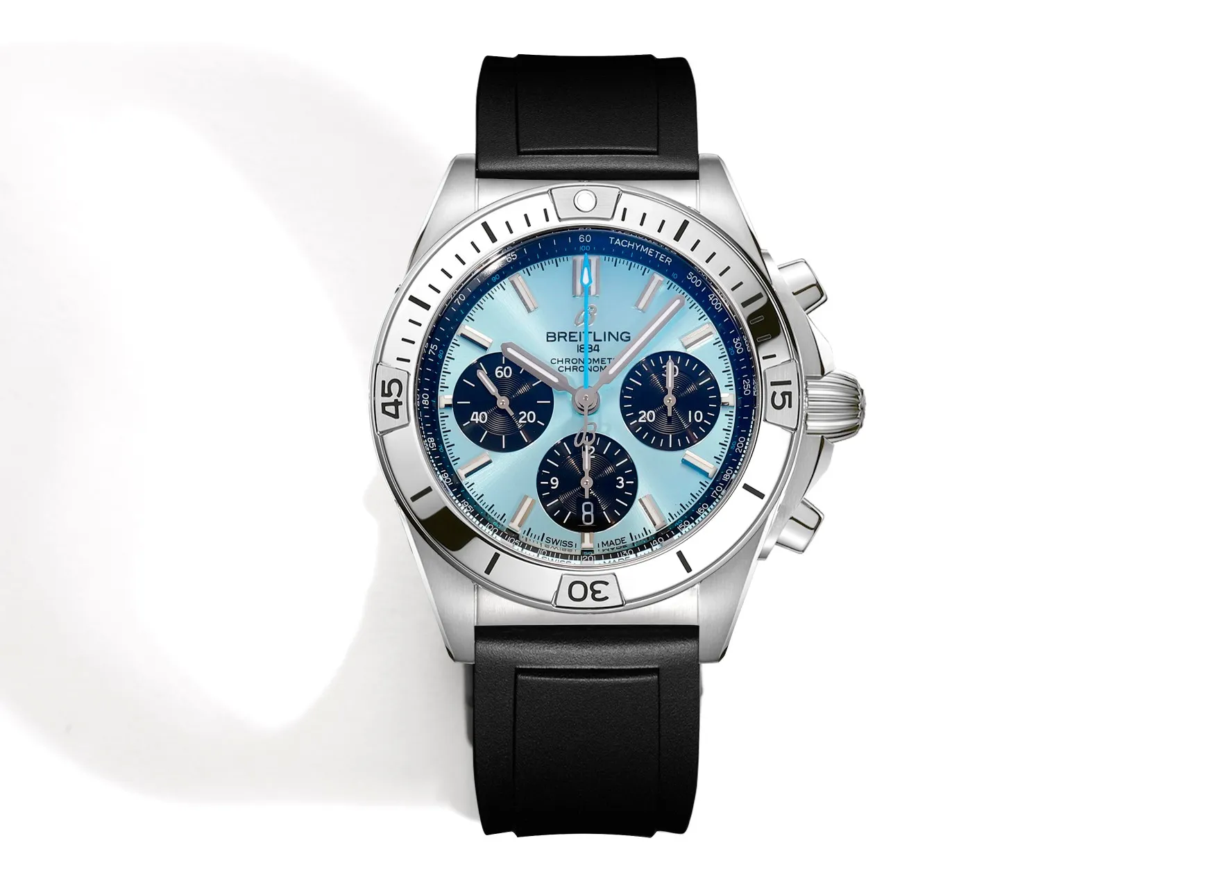 BLS Factory Breitling Chronomat Automatic Chronograph Ice Blue Dial Watch
