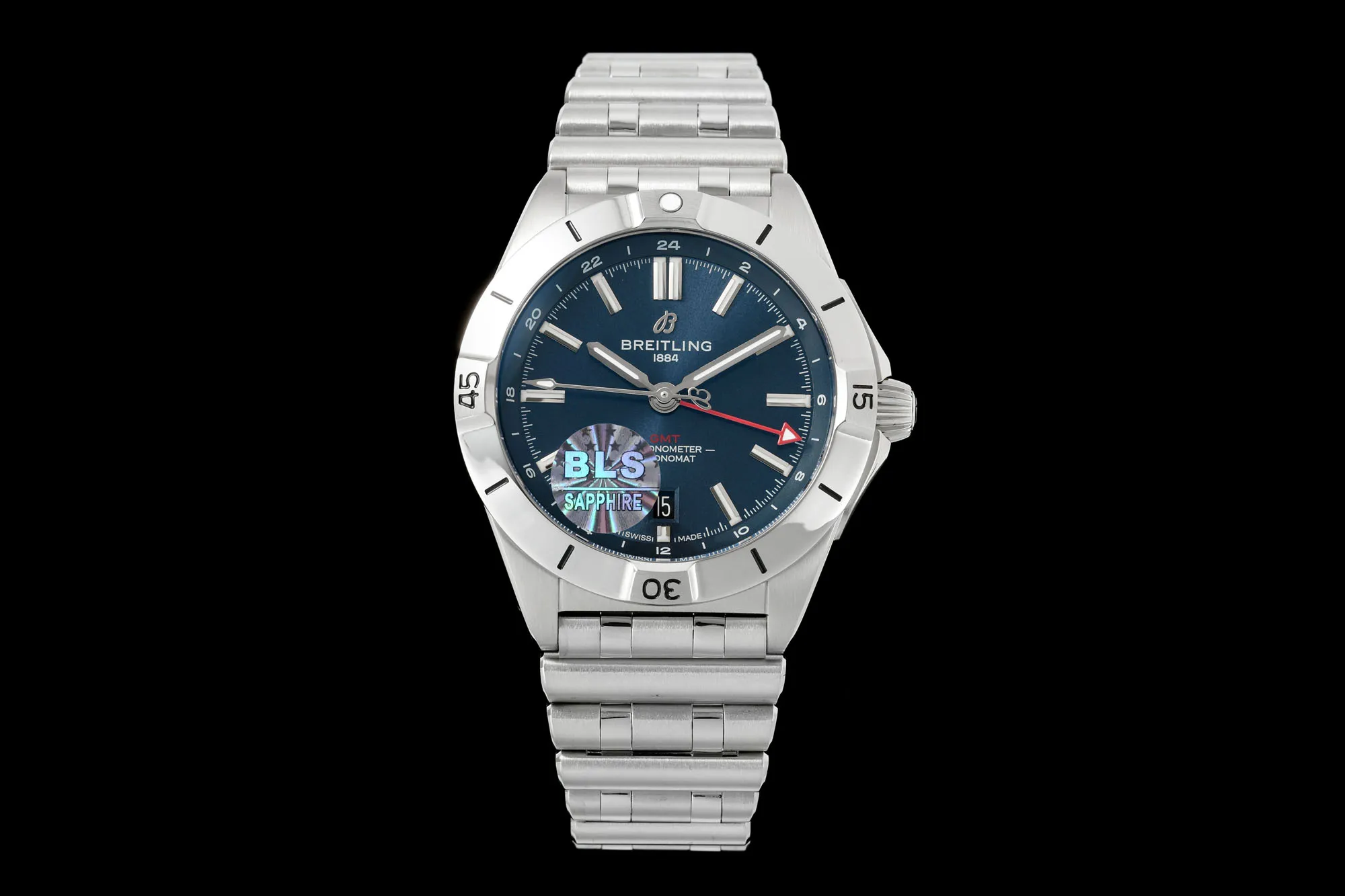 BLS Factory Breitling Endurance Pro Blue Dial Stainless Steel Bracelet Quartz Men's Watch