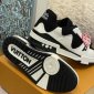 Replica LV Trainer Sneaker in White with Black