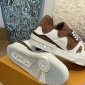 Replica LV Trainer Sneaker in Brown with White