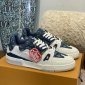 Replica LV Trainer Sneaker in Blue with White