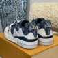 Replica LV Trainer Sneaker in Blue with White