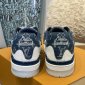 Replica LV Trainer Sneaker in Blue with White