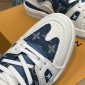 Replica LV Trainer Sneaker in Blue with White