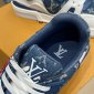 Replica LV Trainer Sneaker in Blue with White