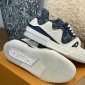 Replica LV Trainer Sneaker in Blue with White