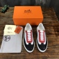 Replica Hermes Sneaker Quicker in White with Red